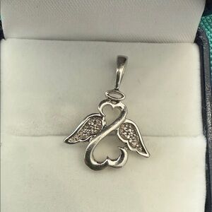 Sterling Silver Angel Wing Pendant